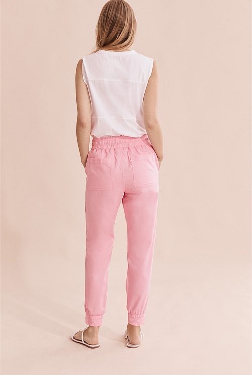 Candy Pink Beach Jogger - Pants | Country Road
