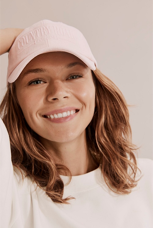 Smokey Pink Heritage Logo Cap - Hats, Scarves & Gloves | Country Road