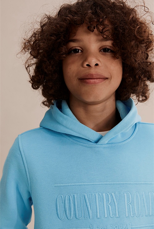 Aqua Verified Australian Cotton Heritage Hooded Sweat Sweats