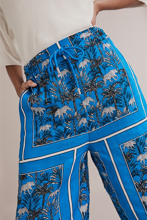 Tile Print Printed Harem Pant - Pants | Country Road