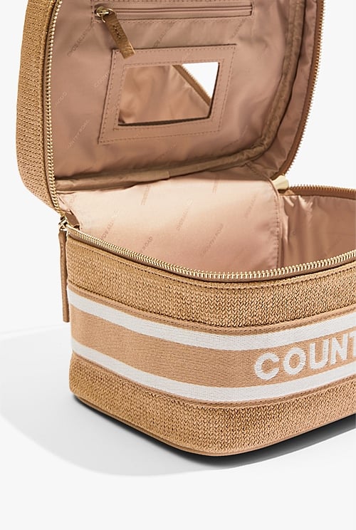 Sand Large Branded Cosmetic Bag Bags Country Road