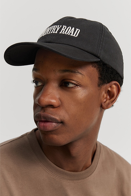 Black Australian Cotton Blend Heritage Cap Hats & Scarves Country Road