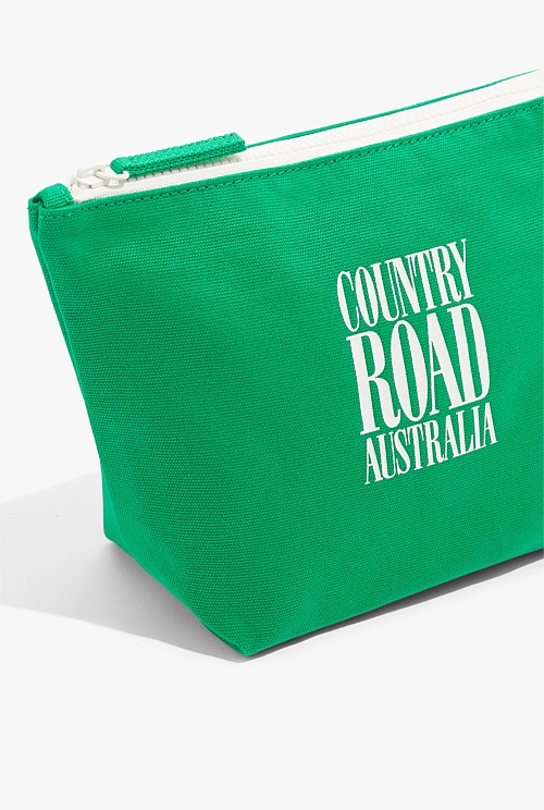 Palm Australian Cotton CR Tri Cosmetic Case Bag Bags Country Road