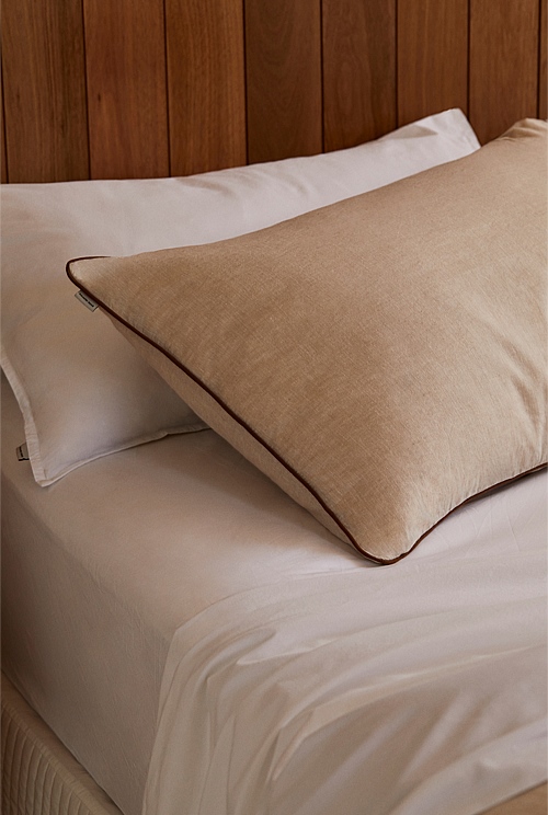 Natural Tilda Cotton Linen Standard Pillowcase Pair Natural Fibres
