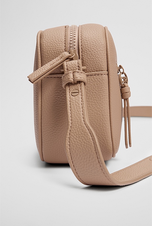Dark Camel Strap Detail Crossbody Bag Bags Country Road