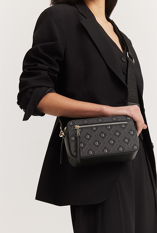 Black Monogram Camera Bag Bags Country Road