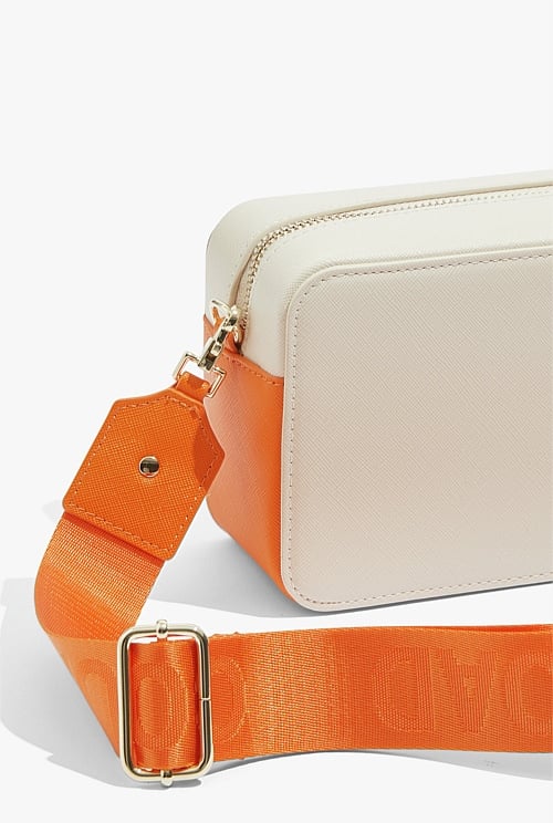 Vibrant Orange Branded Camera Bag Bags Country Road