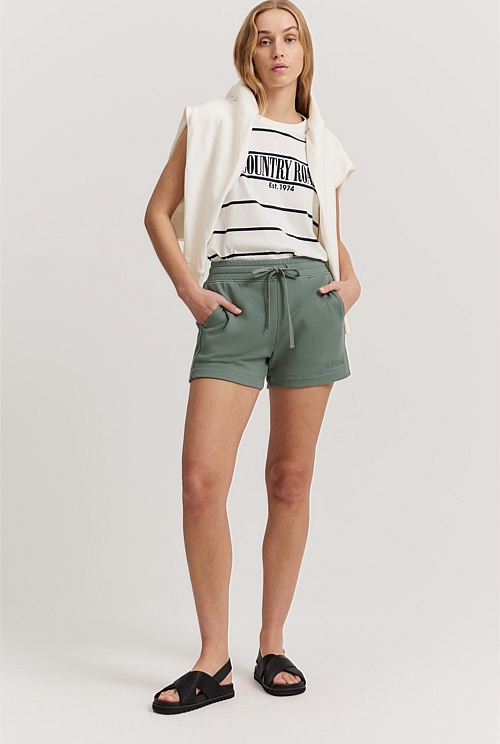 Eucalyptus Verified Australian Cotton Heritage Sweat Short - Shorts ...