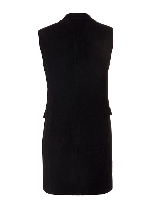 Black Longline Sleeveless Jacket Clothing Country Road