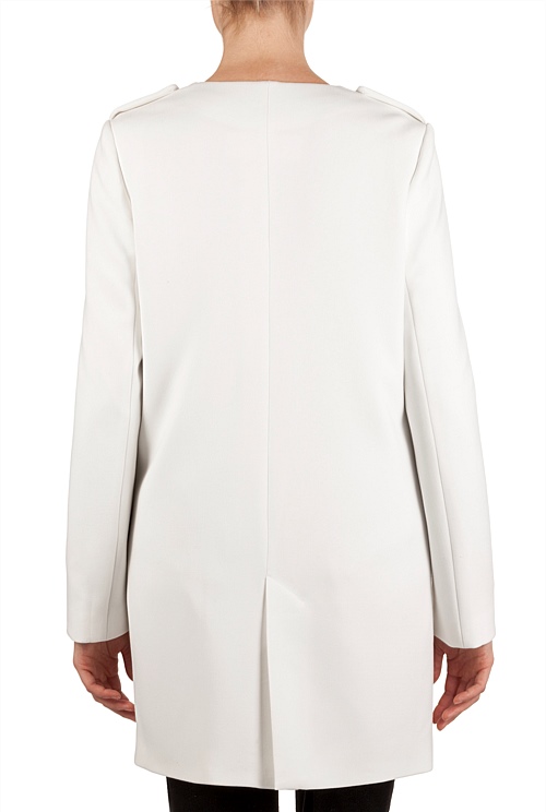 Cream Minimal Longline Jacket Clothing Country Road