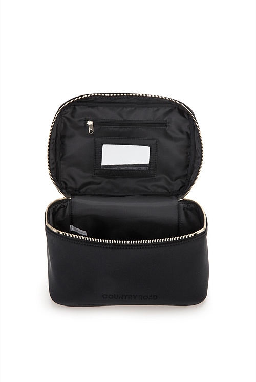 Black Neoprene Large Cosmetic Bag Bags Country Road