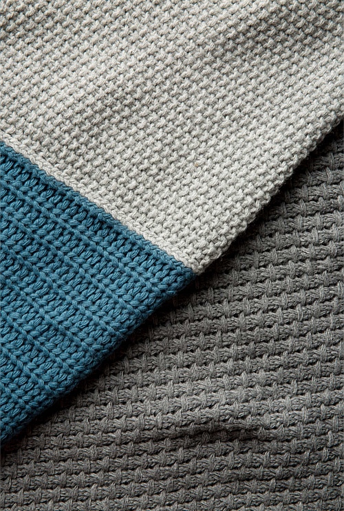 Deep Teal Kari Knit Blanket Country Road