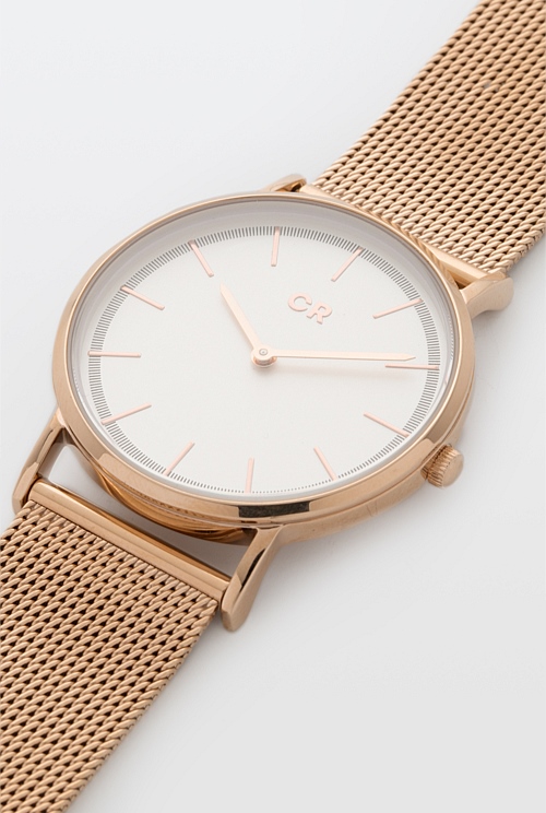 Rose Gold CR Metal Watch - Jewellery | Country Road