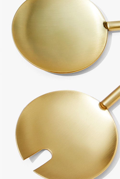 Brass Mala Salad Servers Kitchen & Dining Country Road