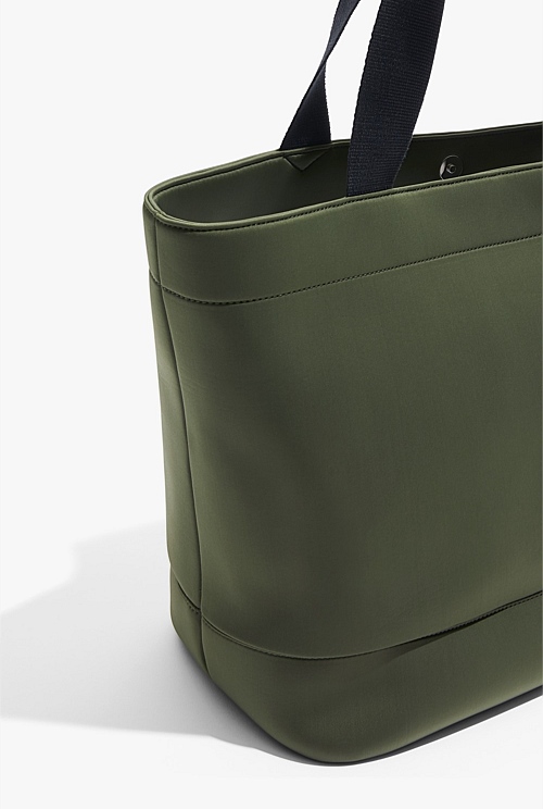 Olive Neoprene Heritage Shopper - Bags | Country Road