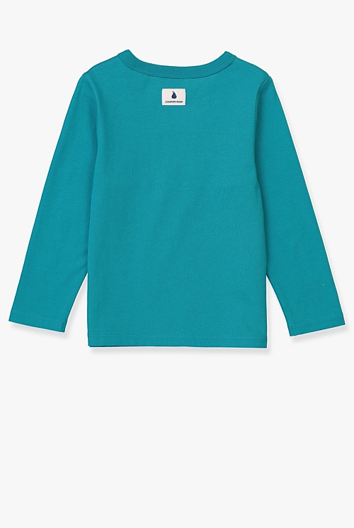 Teal LS Heritage T-Shirt - New Logo | Country Road