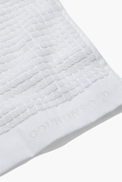 White Luma Australian Cotton Bath Towel Organically Grown or Recycled