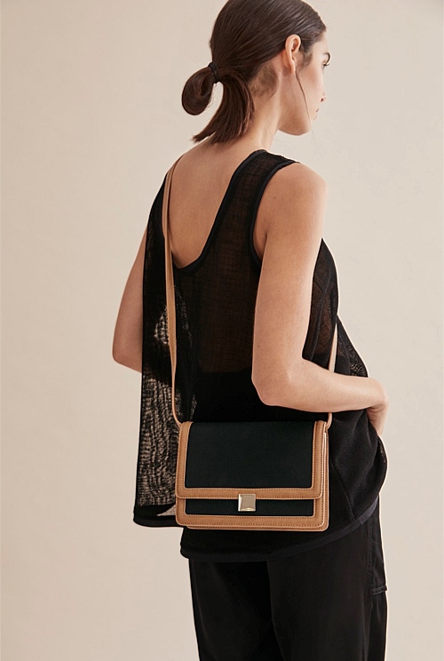 Black Branded Crossbody Bags Country Road