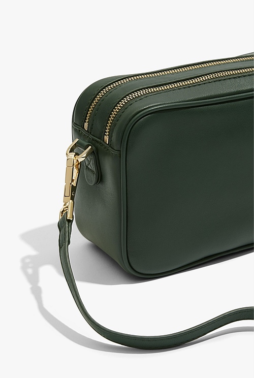 Forest Green Claire Crossbody Bag - Bags | Country Road