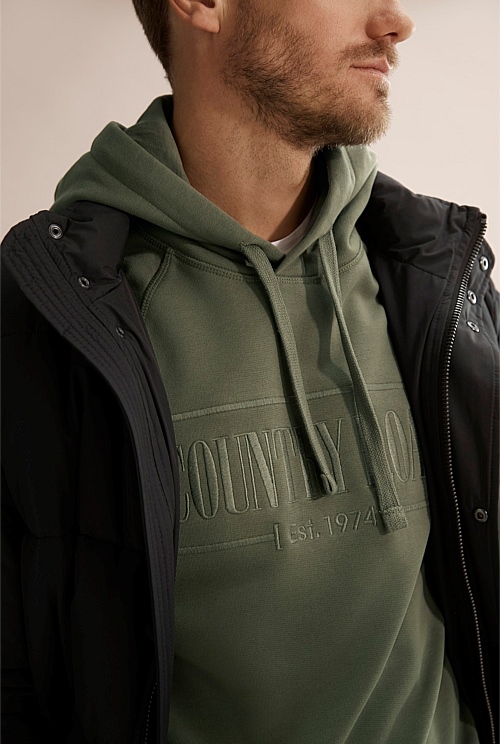 Olive Verified Australian Cotton Heritage Hooded Sweat Sweats